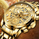 Relógio Premium Dourado - Golden King