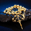Colar Crucifixo Feminino Dourado