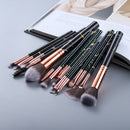 Kit de Pincéis de Maquiagem Profissional 15 Peças
