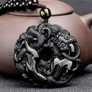 Amuleto em Obsidiana Negra - Black Dragon