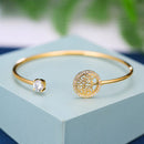 Bracelete Delicado Cravejado com zircônias - Árvore da Vida