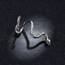 Brinco de pressão banhado à Prata 925 - Royal Snake
