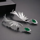 Brinco Ear Cuff Luxuoso de Penas - Elegant Stone