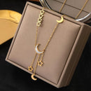 Colar Banhado a Ouro 18K - Moon Stars