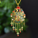 Colar com Pedra Jade Banhado a Ouro - Sabedoria e Coragem