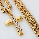 Colar com Crucifixo Banhado a Ouro 18k - Armored