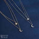 Colar duplo em Prata esterlina 925 - Moonshine