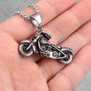 Colar Em Aço Inox Motociclista - Chopper Fantasma
