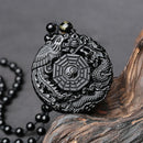 Colar Talismã em Obsidiana Negra - Mapa da Fortuna