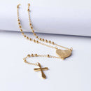 Colar Terço Coração de Maria