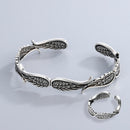 Conjunto Anel e Pulseira Asas - Liberdade