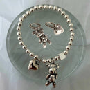 Conjunto Brincos e Pulseira Berloque - Heart&Bear