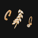 Conjunto Ear Cuff 3 em 1 - Diamond Beauty