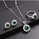 Conjunto Esmeralda - Emerald Flower