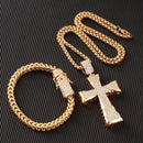 Corrente e pulseira banhados a ouro - Conjunto Premium