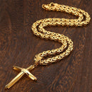 Corrente com Crucifixo Banhada a ouro 18k - King Christ