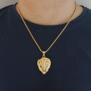 Corrente Leão de Judá Banhada a Ouro 18k
