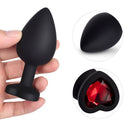 Plug Anal Pedra de Cristal + Brinde Vibrador