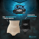 Conjunto BodyShaper® - Short Levanta Bumbum + Cinta Modeladora