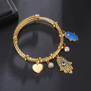 Pulseira Talismã Banhada a Ouro - Hamsá