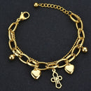 Pulseira com Berloques - Faithful Love