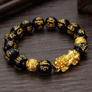 Pulseira Obsidiana Negra e Pixiu - Triunfo