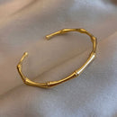 Pulseira Feminina em Aço inoxidável - Golden Bone