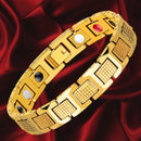 Pulseira Banhada a Ouro - Magnetic Power