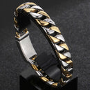 Pulseira Masculina Premium em Aço Inoxidável - Steel