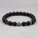 Pulseira Sagrada em Pedra Hematita - Premium Black