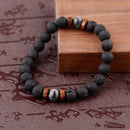 Pulseira Terapêutica Vulcânica - Lava Stone