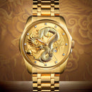 Relógio Dourado - Golden Dragon